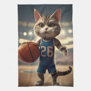 Linge De Cuisine Chat De Basketball, Couvercle De Golf,
