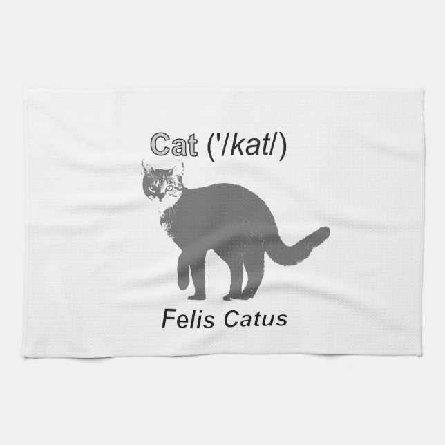 Linge De Cuisine Chat Felis Catus (Horizontal)
