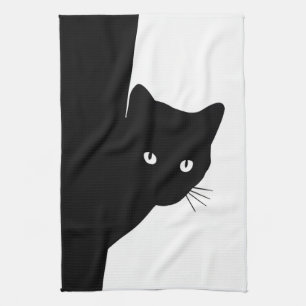 Linge De Cuisine Chat noir