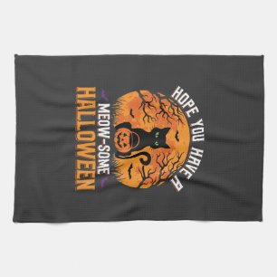 Linge De Cuisine Chat Noir Halloween Incroyable