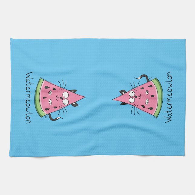 Linge De Cuisine Chat Watermelon Cute Kid's (Horizontal)