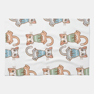 Linge De Cuisine Chats en Sweaters Automne Kitties Cute Kawaii Anim