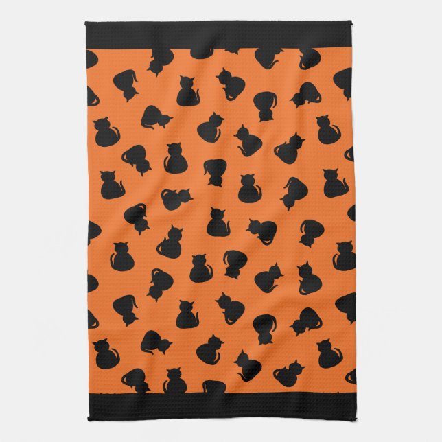 Linge De Cuisine Chats magiques d'Halloween (Vertical)