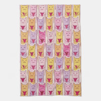 Chats mignons avec les coeurs affectueux