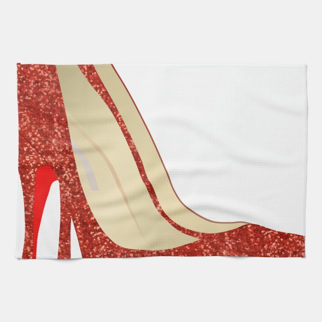 Linge De Cuisine chaussons rubis (Horizontal)