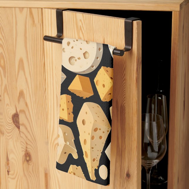 Linge De Cuisine Cheese Pieces With Natural Holes Cute Pattern  (Pliage en tiers)