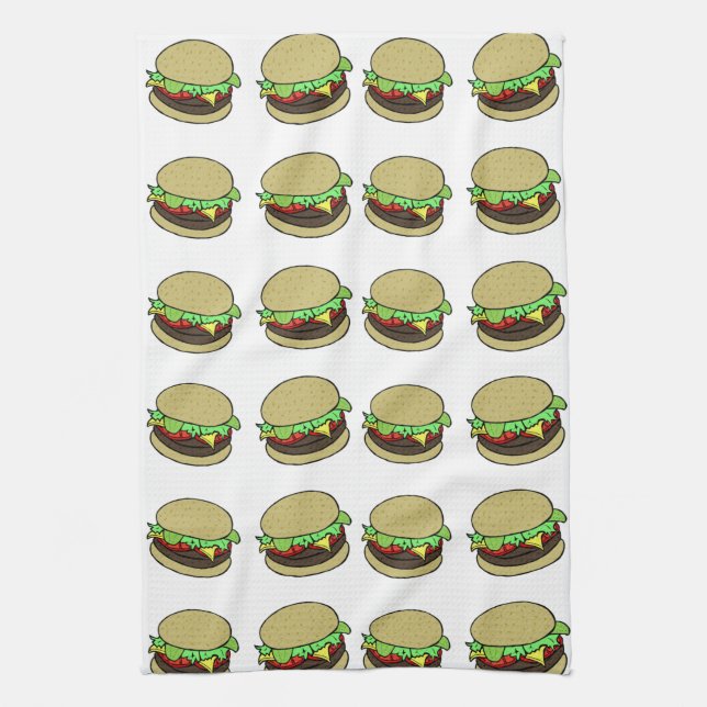 Linge De Cuisine Cheeseburger (Vertical)