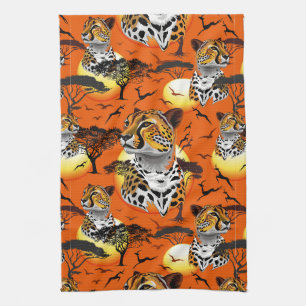 Linge De Cuisine Cheetah African Feline Wild Animal