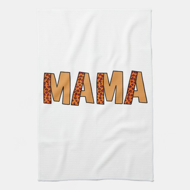 Linge De Cuisine Cheetah Print Leopard Maman (Vertical)