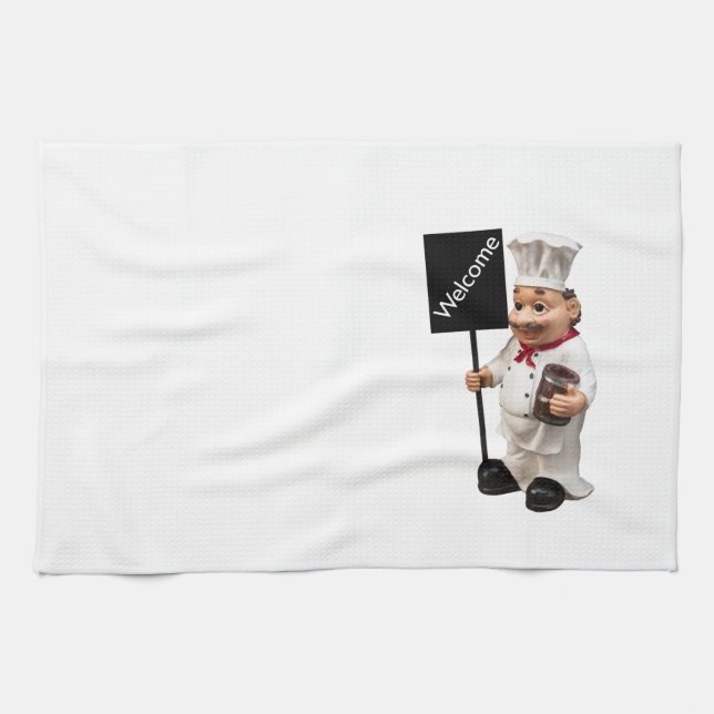 Linge De Cuisine Chef cuisinier - Carte de menu BIENVENUE (Horizontal)