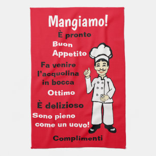 Linge De Cuisine Chef italien - Mangiamo