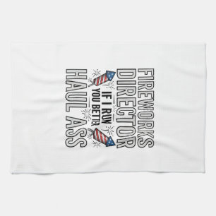 Linge De Cuisine Chemineau de Feu d'Artifice Citation Patriotique D