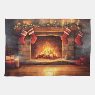 Linge De Cuisine Cheminée douillette avec jarretelles