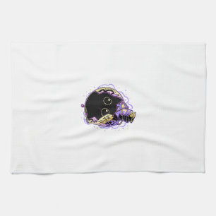Linge De Cuisine Chemise de chat noir gothique Chat Halloween Sorci