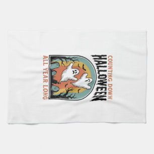 Linge De Cuisine Chemise de compte à rebours d'Halloween Graphique 
