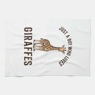 Linge De Cuisine Chemise de gravure vintage de garçon qui aime les 