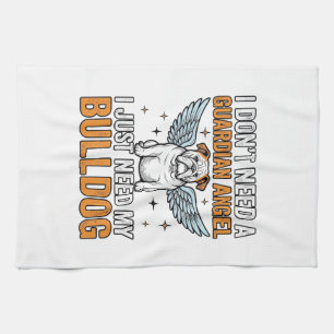 Linge De Cuisine Chemise de l'ange gardien Bulldog Amoureux des chi