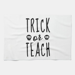Linge De Cuisine Chemise Trick or Teach, Chemise d'enseignant Hallo