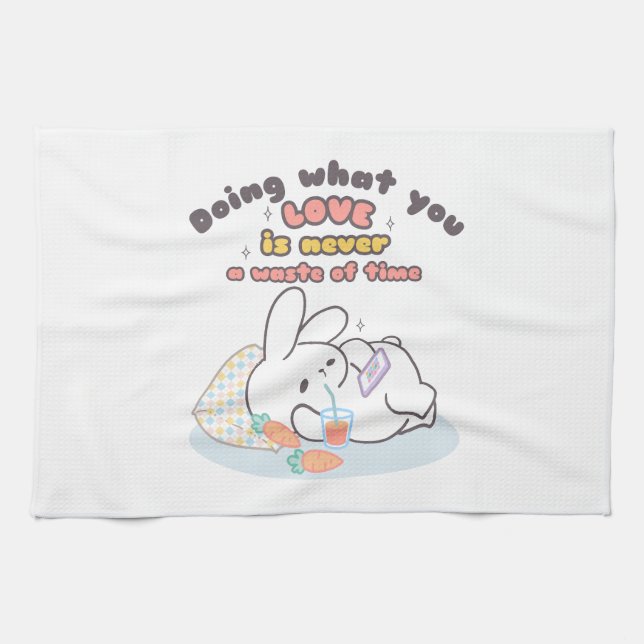 Linge De Cuisine Cherchez vos passions - Un Rappel de lapin douille (Horizontal)
