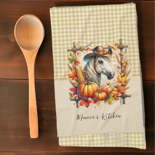 Linge De Cuisine Cheval Automne Cowgirl