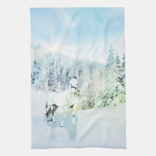 Linge De Cuisine Cheval Blanc Snowy