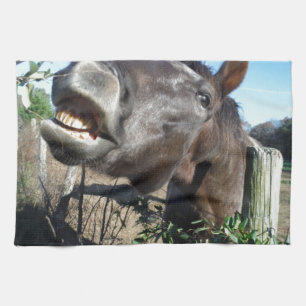 Linge De Cuisine Cheval Brown parlant