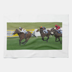 Linge De Cuisine cheval de course, sport de course