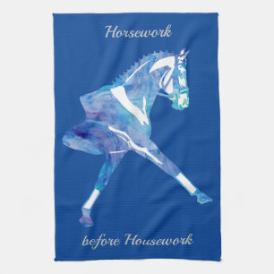 Linge De Cuisine Cheval de dressage - Horsework avant les travaux