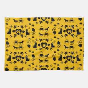 Linge De Cuisine Cheval Et Panier Romantique Mariage