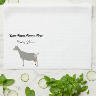 Linge De Cuisine Chèvre laitière de Toggenburg personnalisée