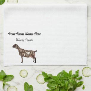 Linge De Cuisine Chèvre laitière nubienne personnalisée