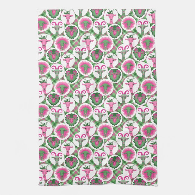 Linge De Cuisine Chèvres Hipster | par TotallyGoatally™ (Vertical)