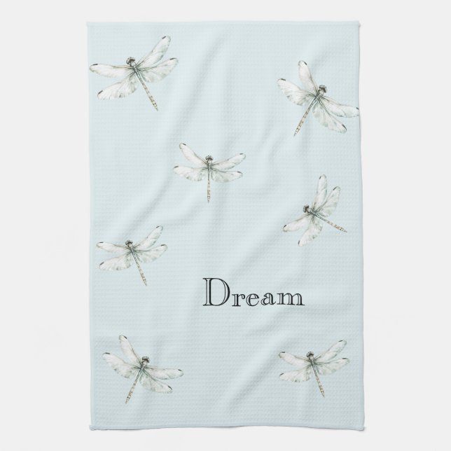 Linge De Cuisine Chic Blue Dragonfly Dream (Vertical)
