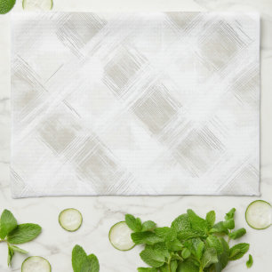 Linge De Cuisine Chic Crème Rayures Blanches Mariage