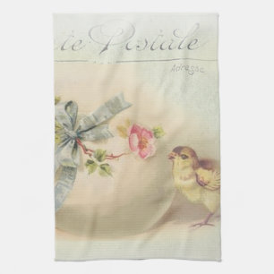Linge De Cuisine chic et oeuf victorien de Pâques