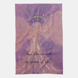 Linge De Cuisine Chic love pink violet angel