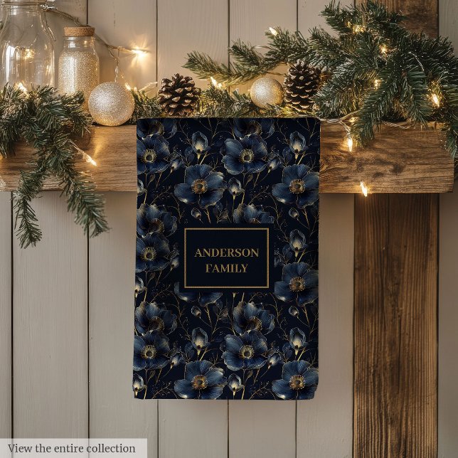 Linge De Cuisine Chic Navy Gold Kitchen Towel Elegant Gift Idea (Chic Navy Gold Kitchen Towel Elegant Gift Idea)