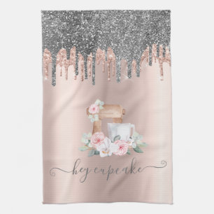 Linge De Cuisine Chic Parties scintillant Argent Drivers Mixer Flow