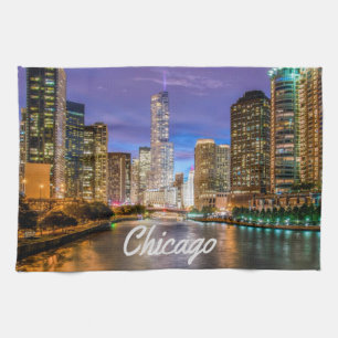 Linge De Cuisine Chicago Illinos City La Nuit