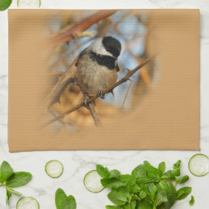 Linge De Cuisine Chickadee Songbird, Joli Espérant