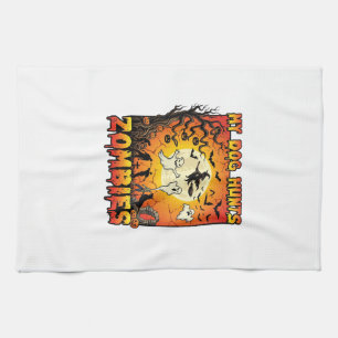 Linge De Cuisine Chien Chasse Les Zombies Halloween Fantômes Sorciè