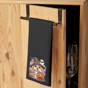 Linge De Cuisine Chien/chiot d'Halloween mignon