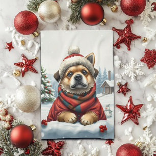 Linge De Cuisine Chien cool dans l'hiver de la préppie Attire et hi