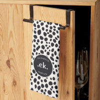 Chien dalmate Abstrait Motif Monogramme