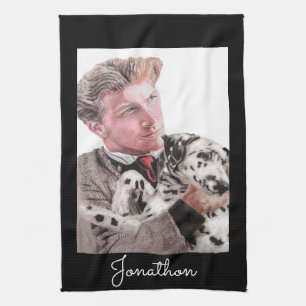 Linge De Cuisine Chien dalmate Aquarelle Chiens Chiens Animaux de c