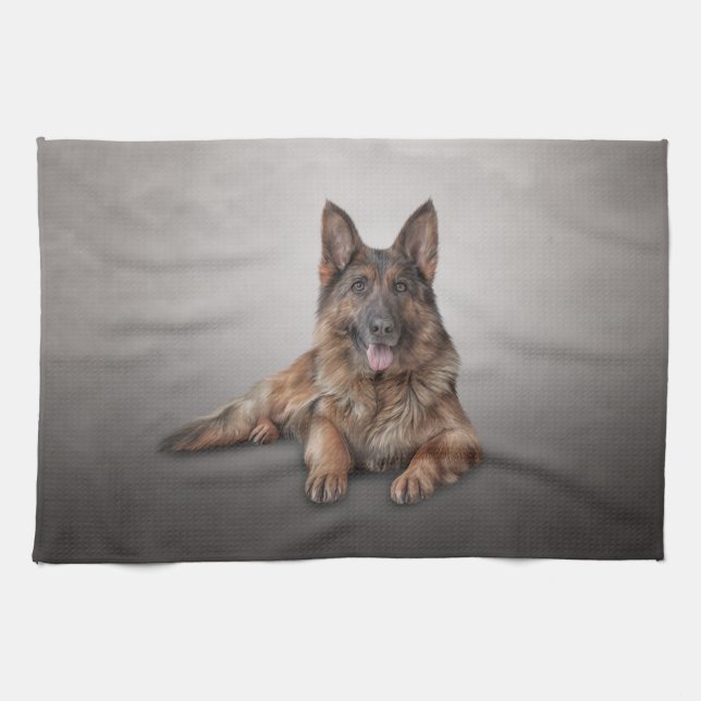 Linge De Cuisine Chien de berger allemand (Horizontal)