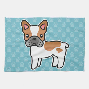 Linge De Cuisine Chien de dessin animé Bouledogue Français Fauve à