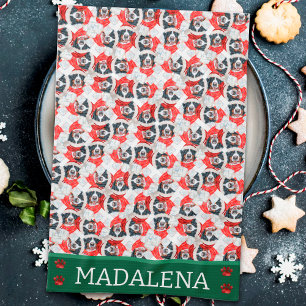 Linge De Cuisine Chien de Noël de Montagne