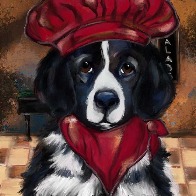 Linge De Cuisine Chien de Terre-Neuve (Créateur téléchargé)