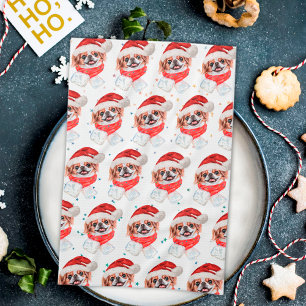 Linge De Cuisine Chien japonais race Étoiles de Noël